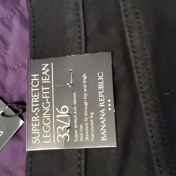 Brand new Banana Republic, black jeans. - Picture 2 of 2